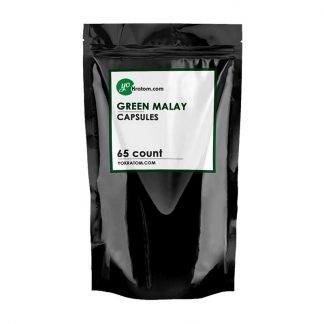 65ct green malay kratom capsules
